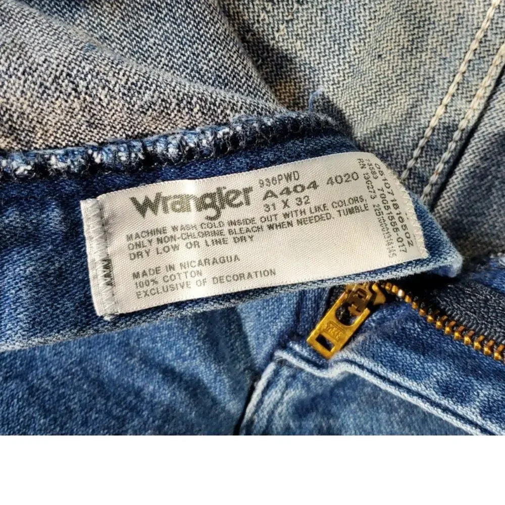 Wrangler Mens 30x30 Medium Wash Straight Leg Western cowboy rodeo ranch wear